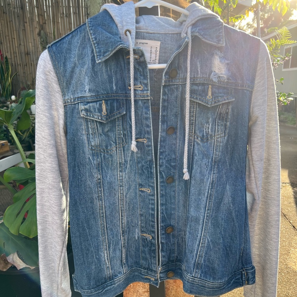 Forever 21 Distressed Jean Jacket